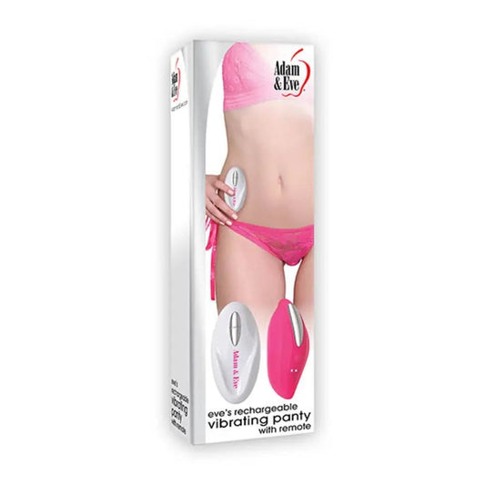 Adam & Eve Rechargeable Vibrating Panty Remote Control Clitoral Stimulation - - Remote Control Vibrators