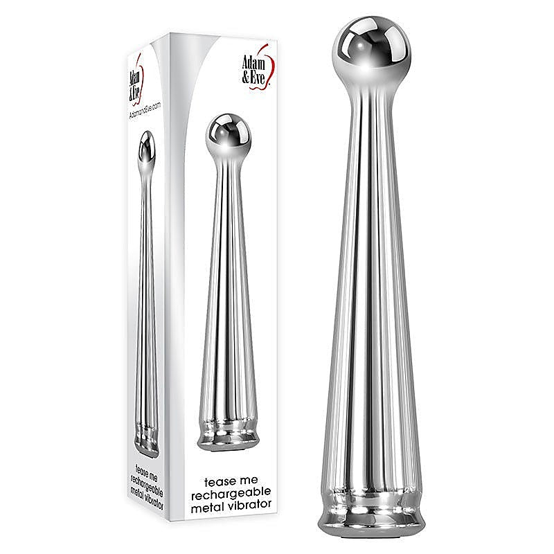 Tease Me Rechargeable Metal Pleasure Vibrator - Metal Vibrators