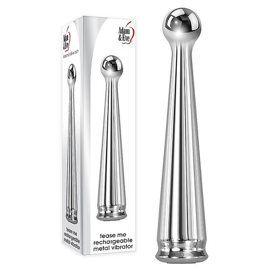 Tease Me Rechargeable Metal Pleasure Vibrator - Metal Vibrators