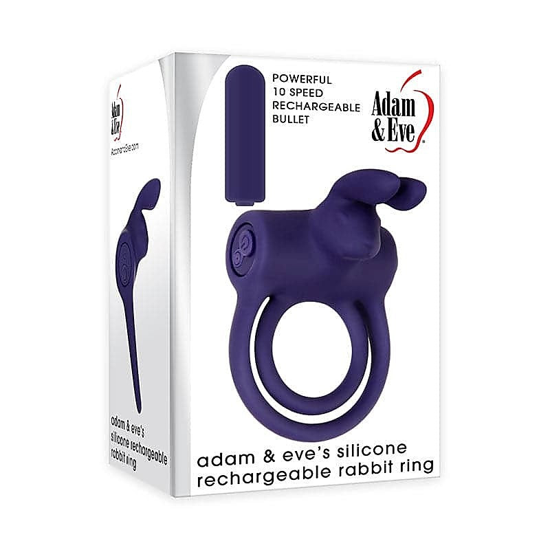 Silicone Rechargeable Pleasure Ring by Adam & Eve Sextoys - Vibrating Cock Rings