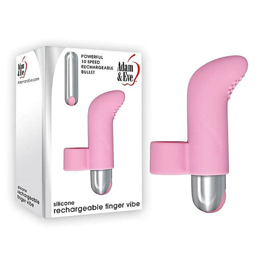 Silicone Rechargeable Finger Vibe by Adam & Eve Sextoys - Finger and Tongue Vibrators
