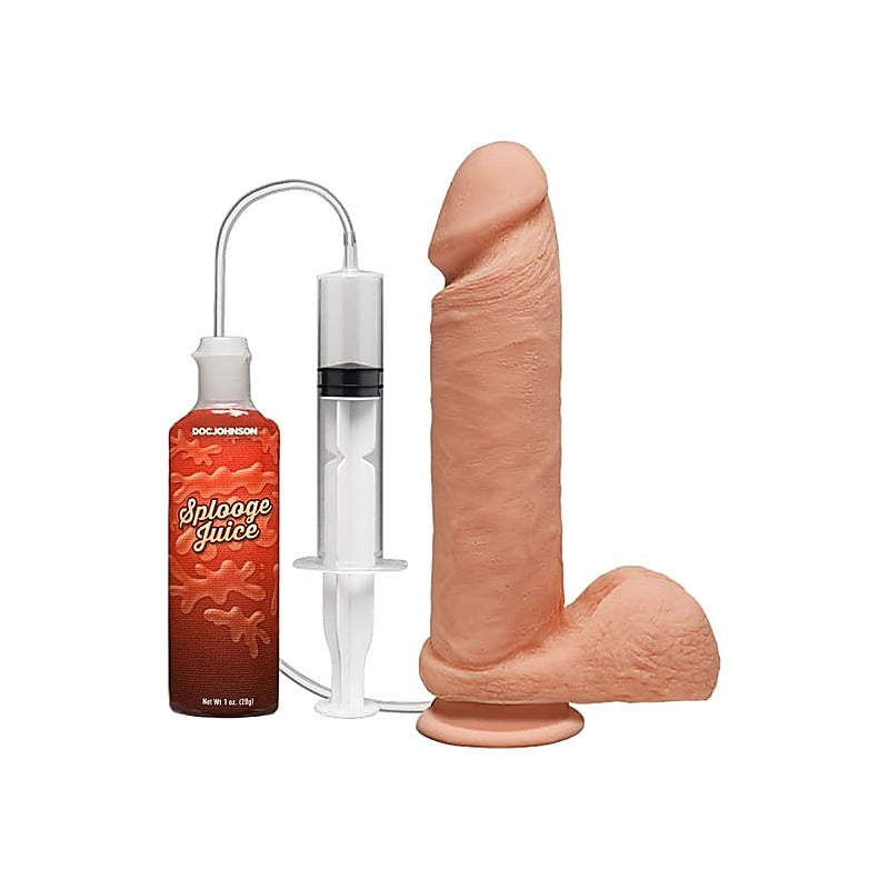 The D Squirting Realistic Dong and Balls by Doc Johnson - Realistic Dildos