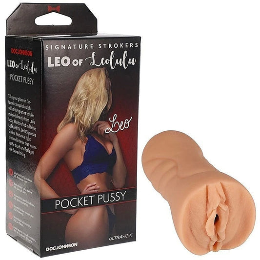 Leo of Leolulu UltraSkyn Pocket Pussy by Doc Johnson - Masturbators and Strokers