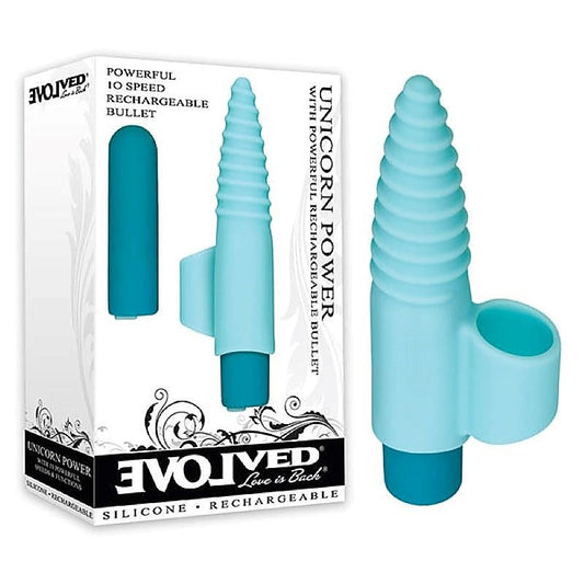 Unicorn Power Finger Stimulator by Evolved - Finger and Tongue Vibrators