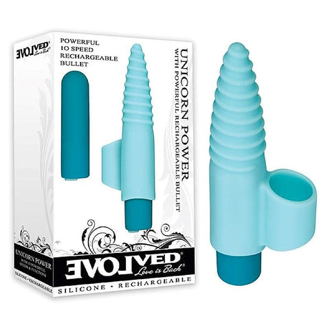 Unicorn Power Finger Stimulator by Evolved - Finger and Tongue Vibrators