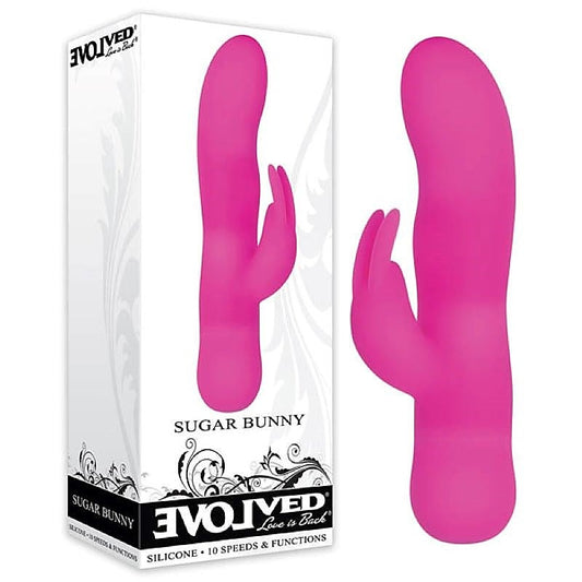 Sugar Bunny Silicone Rabbit Vibrator by Evolved - Rabbit Vibrators