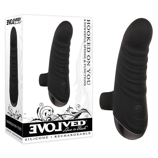 Hooked On You Finger Vibrator by Evolved - Finger and Tongue Vibrators