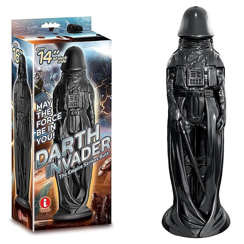 Darth Invader Black 14-Inch Dong by Icon Brands - Non-Realistic Dildos