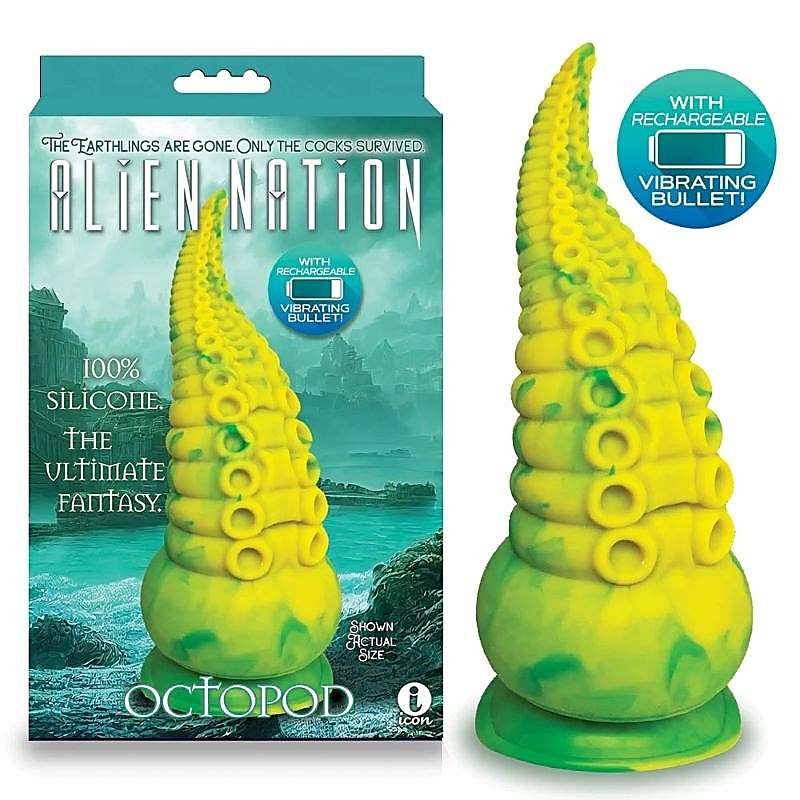 Premium Alien Nation Octopod by Icon Brands - Vibrating Dildos