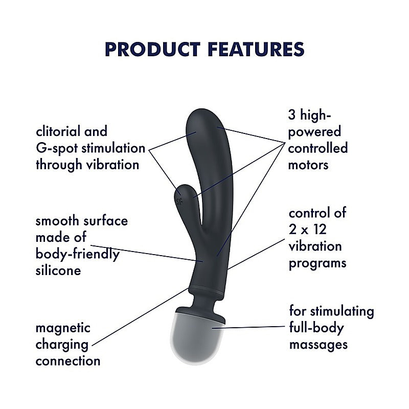 Triple Lover by Satisfyer - Glass Sex Toys