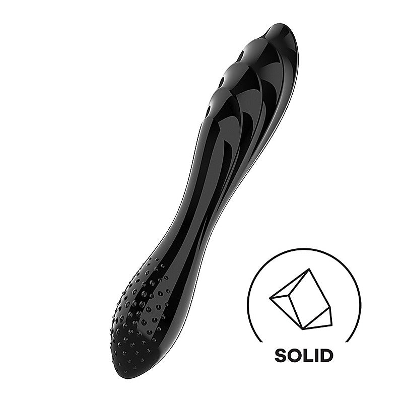 Dazzling Crystal 1 G Spot Glass Dildo by Satisfyer - Glass Sex Toys
