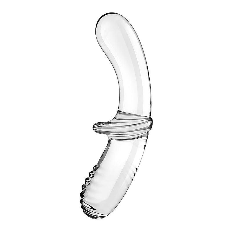 Double Crystal Anal and Vaginal Glass Dildo by Satisfyer - Remote Control Vibrators