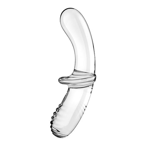 Double Crystal Anal and Vaginal Glass Dildo by Satisfyer - Remote Control Vibrators