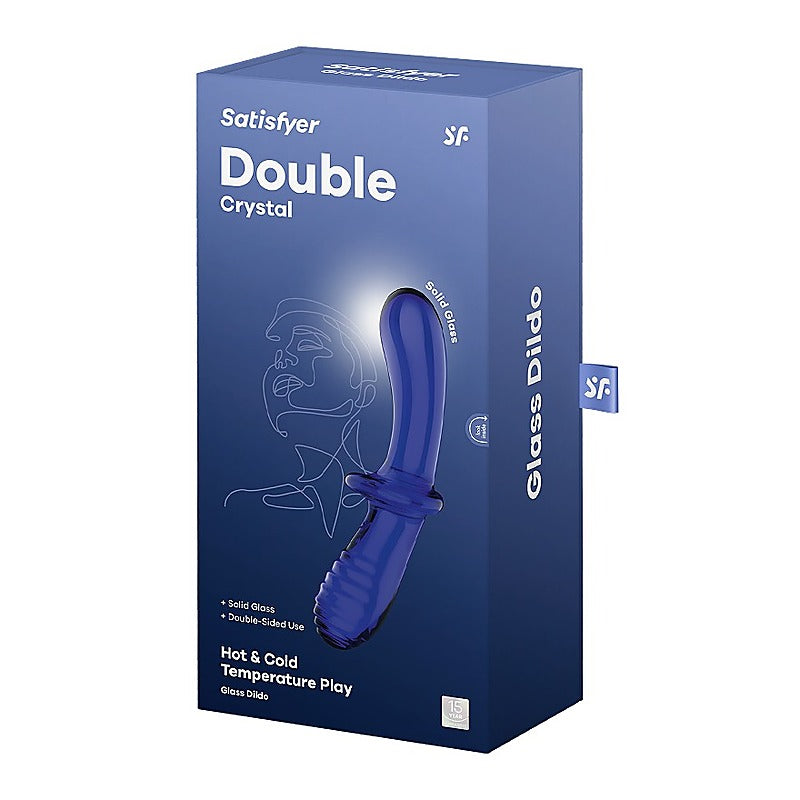 Double Crystal Anal and Vaginal Glass Dildo by Satisfyer - Remote Control Vibrators