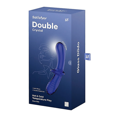 Double Crystal Anal and Vaginal Glass Dildo by Satisfyer - Remote Control Vibrators