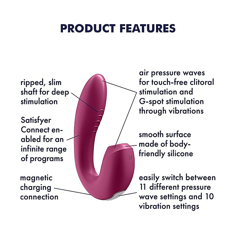Sunray App Control G Spot and Clitoral Vibrator by Satisfyer - Remote Control Vibrators