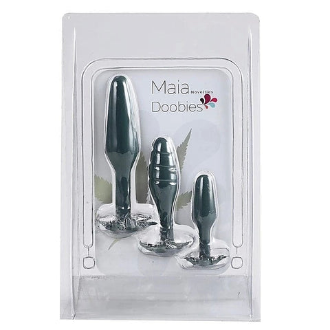 Maia Toys Doobies 420 Anal Trainer Set Three Progressive Butt Plugs - Butt Plugs