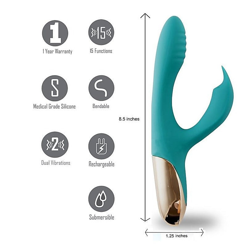 Maia Skyler Rechargeable Rabbit Vibe by Maia Toys - Body Wands