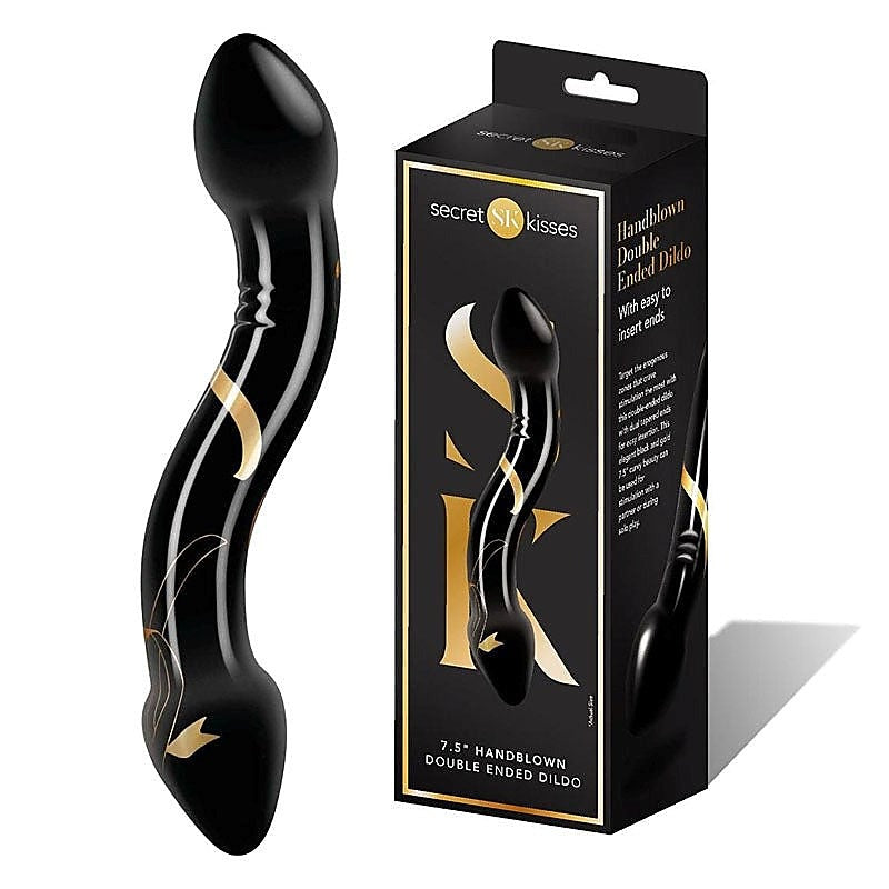 Secret Kisses Handblown Double Ended Dildo by Xgen Products - Double Ender