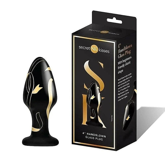 Secret Kisses Handblown Wide Glass Plug by Xgen Products - Butt Plugs