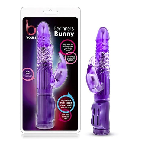 B Yours Compact Beginner's Pleasure Bunny by Blush Novelties - Double Ender