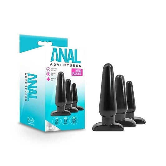 Anal Adventures Basic Plug Kit by Blush Novelties - Butt Plugs