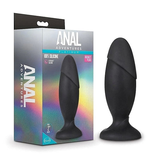 Anal Adventures Platinum Silicone Rocket Plug - Butt Plugs