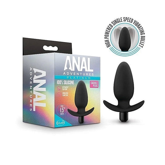Anal Adventures Platinum Silicone Saddle Plug - Butt Plugs