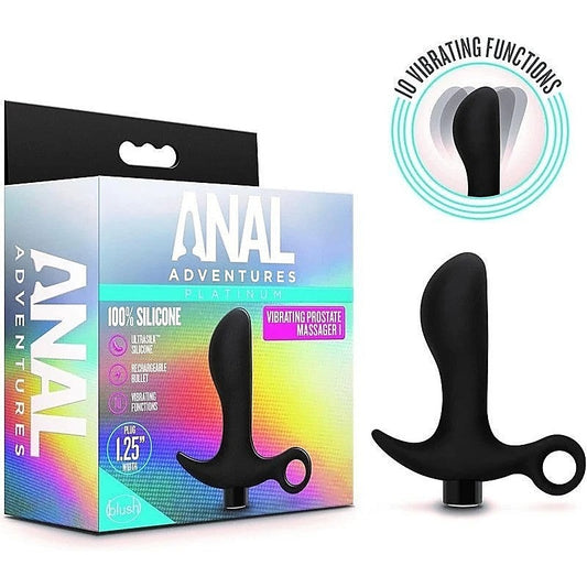 Anal Adventures Platinum Silicone Prostate Massager 01 - Prostate Toys