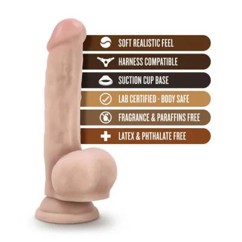 Coverboy Mr. Jackhammer 8'' Dong by Blush Novelties - Realistic Dildos