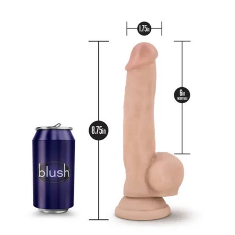 Coverboy Mr. Jackhammer 8'' Dong by Blush Novelties - Realistic Dildos