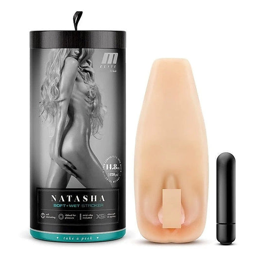 M Elite Soft and Wet Male Masturbator by Blush Novelties - Masturbators and Strokers