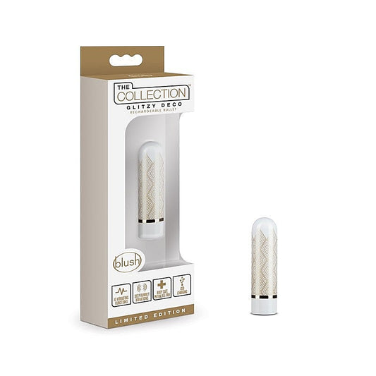 Glitzy Deco Rechargeable Bullet Vibe by Blush Novelties - Bullet Vibrators