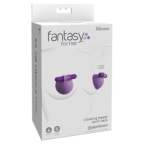 Fantasy For Her Vibrating Breast Suck-Hers Clamps - Nipple and Clit Clamps