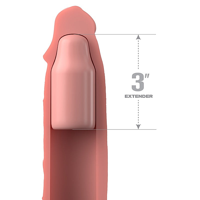 Fantasy X-Tensions Elite 3 Inch Silicone Penis Extension - Penis Sleeves and Extenders