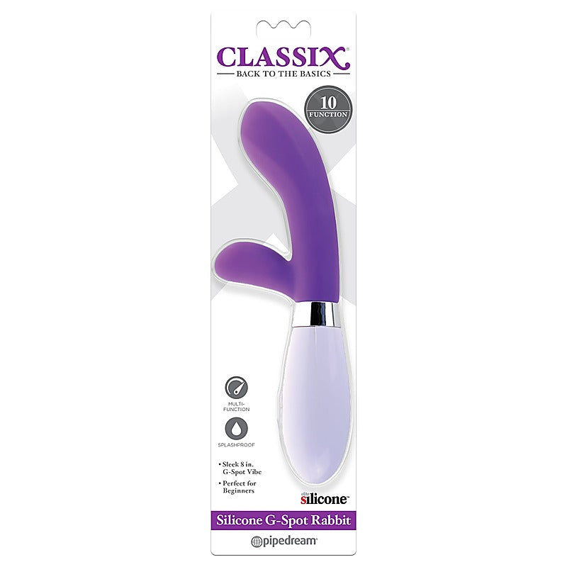 Pipedream Products Pipedream Classix Silicone G Spot Rabbit Vibrator Dual Stimulation - Rabbit Vibrators
