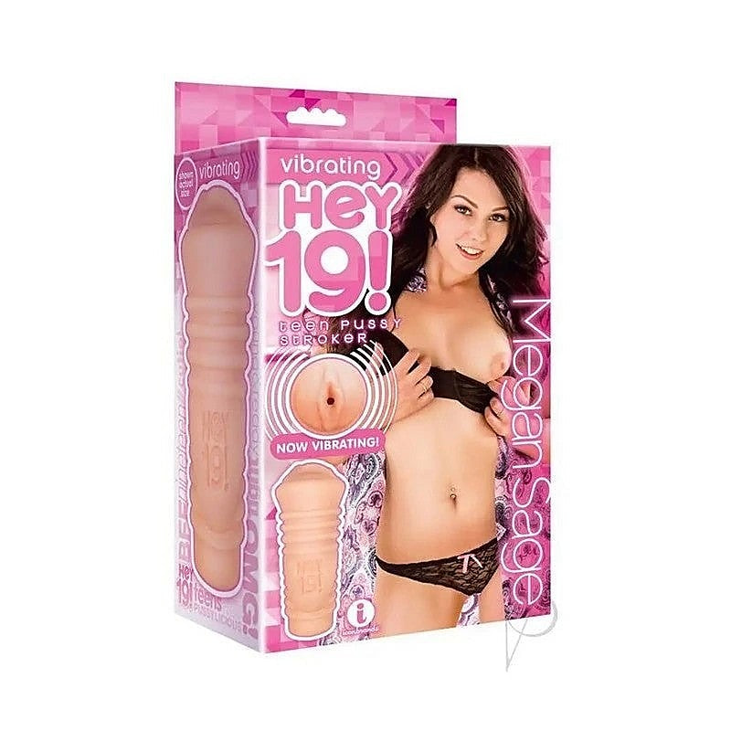 Hey 19! Vibrating Teen Pussy Stroker by Icon Brands - Realistic Butts And Vaginas