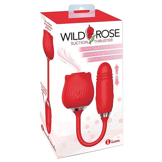 Wild Rose Suction Thruster Air Pulse Vibe by Icon Brands - Clit Ticklers and Pulsators