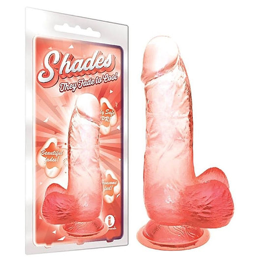Shades 6 Inch Jelly TPR Dong by Icon Brands - Realistic Dildos