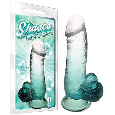 Shades 6 Inch Jelly TPR Dong by Icon Brands - Realistic Dildos