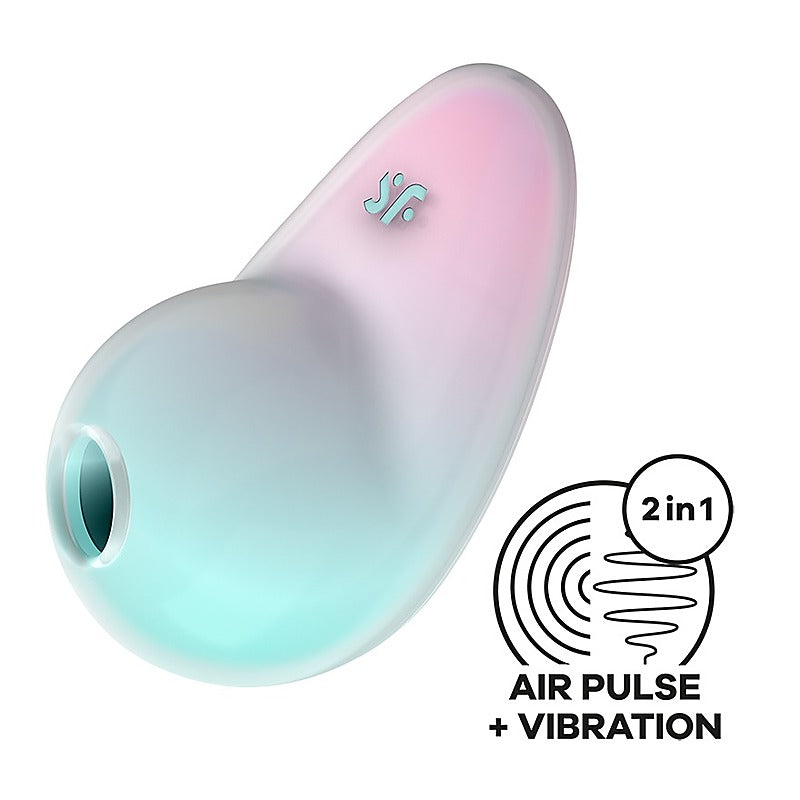 Pixie Dust Double Air Pulse Clitoral Stimulator by Satisfyer - Clit Ticklers and Pulsators
