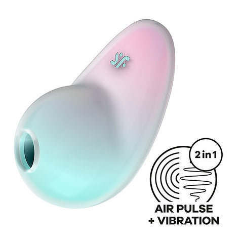 Pixie Dust Double Air Pulse Clitoral Stimulator by Satisfyer - Clit Ticklers and Pulsators