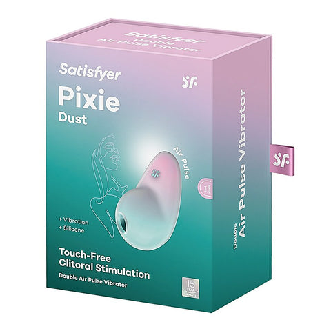 Pixie Dust Double Air Pulse Clitoral Stimulator by Satisfyer - Clit Ticklers and Pulsators