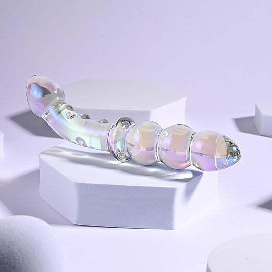 Playboy Pleasure Jewels Double Ended Glass Dildo by Evolved - Glass Sex Toys