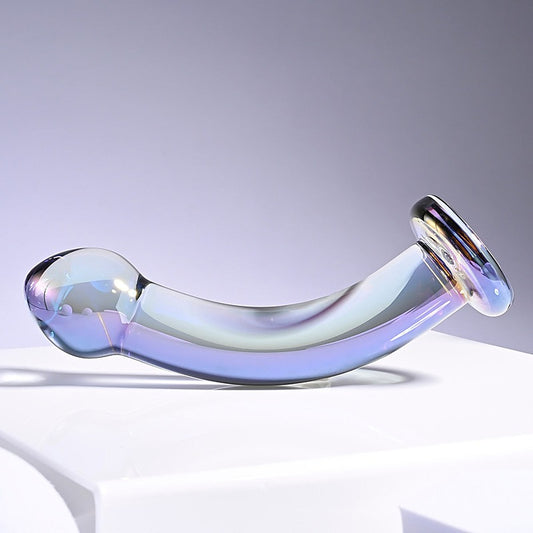 Pleasure Jewels King Multi Play Glass Dildo by Evolved - Realistic Dildos