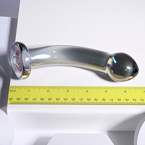 Pleasure Jewels King Multi Play Glass Dildo by Evolved - Realistic Dildos
