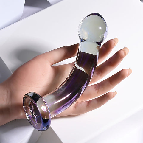 Pleasure Jewels King Multi Play Glass Dildo by Evolved - Realistic Dildos
