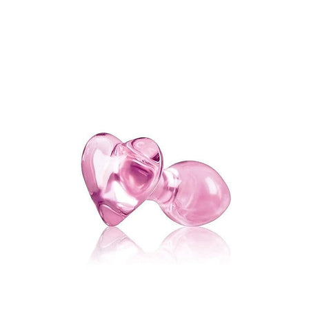 Crystal Heart Glass Butt Plug by NS Novelties - Butt Plugs
