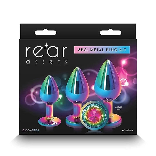 Rear Assets Trainer Kit Multicolor Butt Plug - Butt Plugs