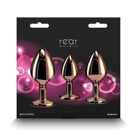 Rear Assets Trainer Kit - Rose Gold Heart Edition - Butt Plugs
